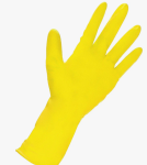 Перчатки латексные хозяйственные желтые размер M Libry/KHL002